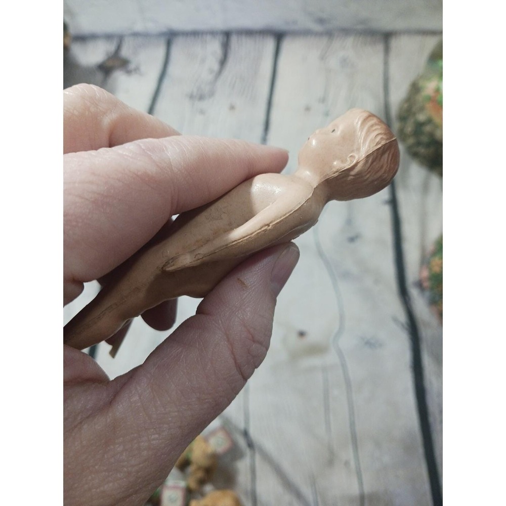 Vintage‎ 1940s Irwin Celluloid Doll – 4" Miniature Rigid Plastic Figure – READ - Picture 7 of 10